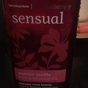 Bath and body works sensual bath massage oil